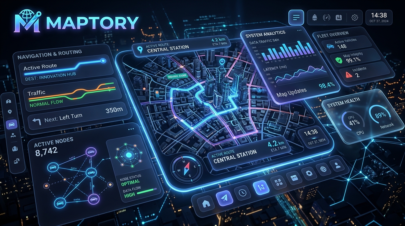 MAPTORY Smart Dashboard Visual
