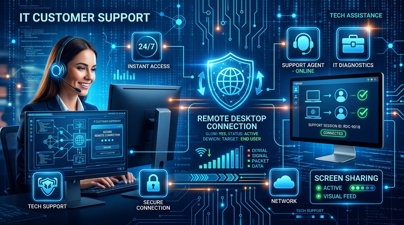 MAPTORY Remote Support Illustration